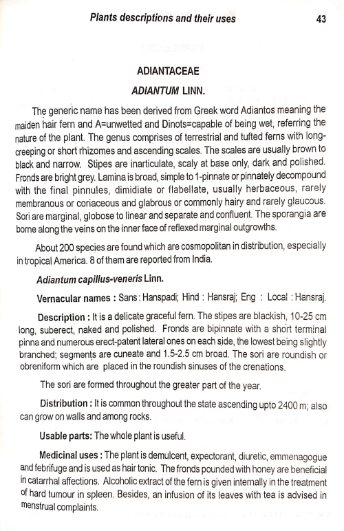 Medicinal Plants of Uttaranchal State